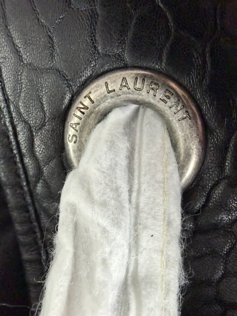 Saint Laurent Quilted Lambskin Leather XL Niki Bag Black - Picture 8 of 14